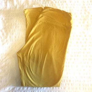 LulaRoe mustard yellow TC leggings good condition